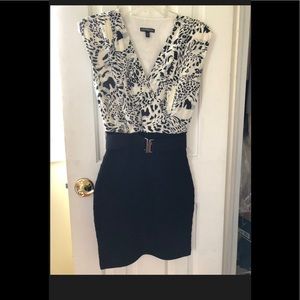 Express animal print dress